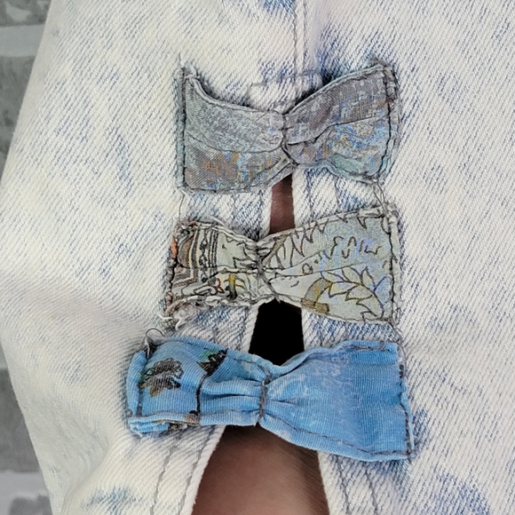 Cap Ferrat Vintage 80's 90's Acid Washed Mom Jean Shorts Jorts Women's Size 7 - Picture 4 of 15